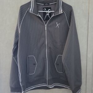 Marc Ecko Gray and Black Graphic Hoodie